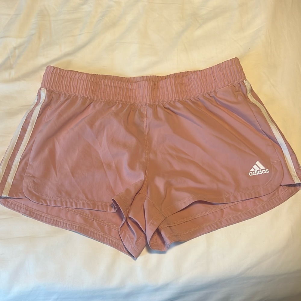 Women’s Adidas shorts dusty rose color size medium